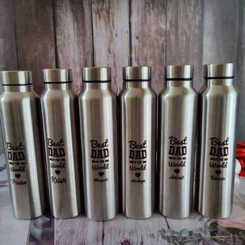 Personalized Fathers Day Water Bottle